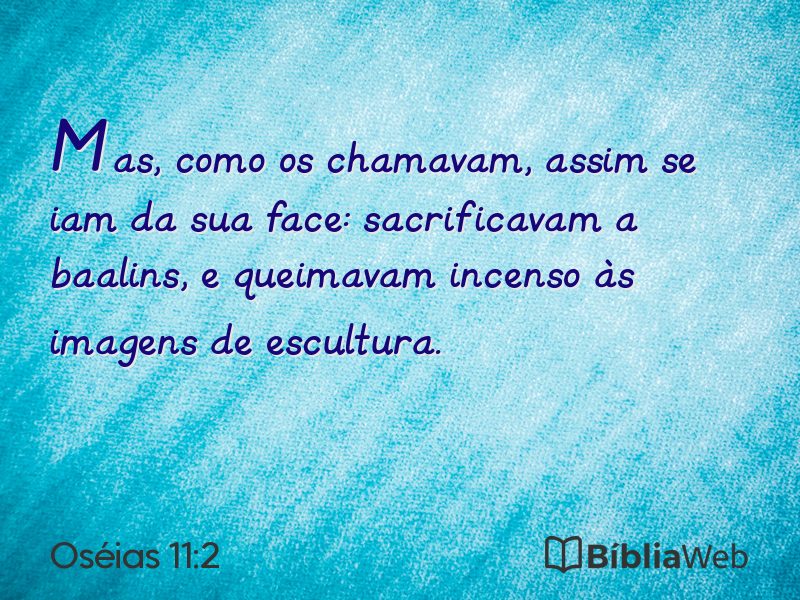 Oséias 11:2 em imagem para compartilhar