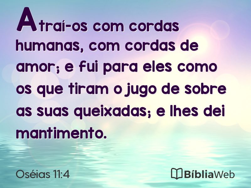Oséias 11:4 em imagem para compartilhar