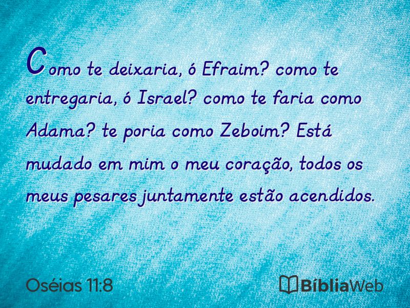 Oséias 11:8 em imagem para compartilhar