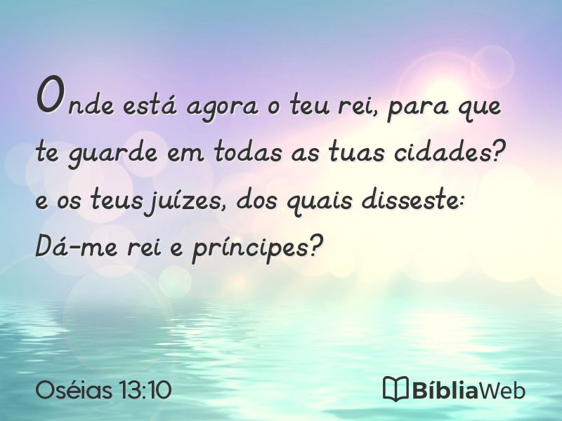 Oséias 13:10 em imagem para compartilhar