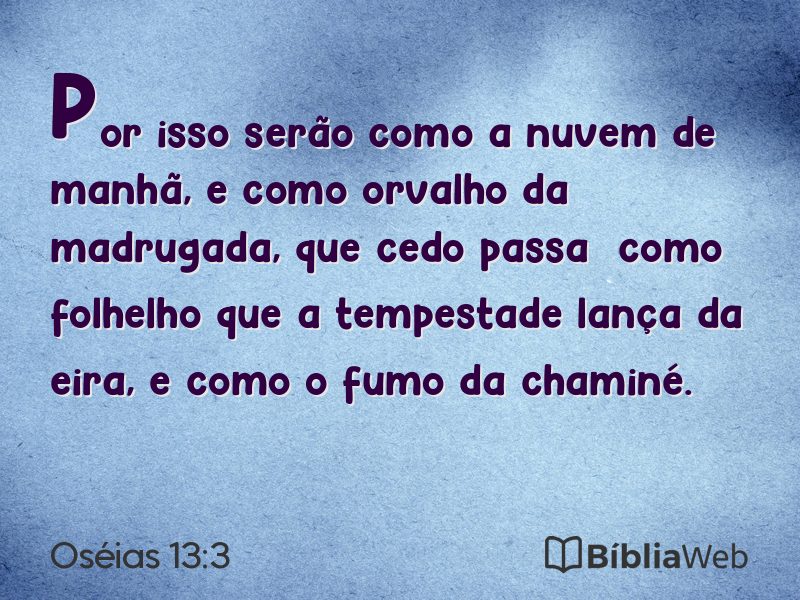 Oséias 13:3 em imagem para compartilhar