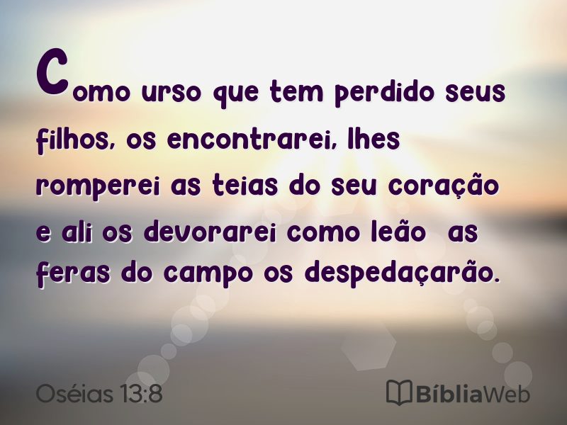 Oséias 13:8 em imagem para compartilhar