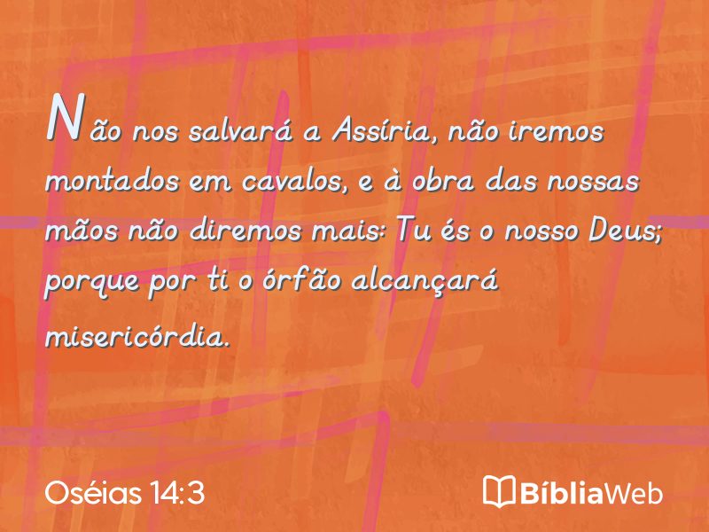 Oséias 14:3 em imagem para compartilhar