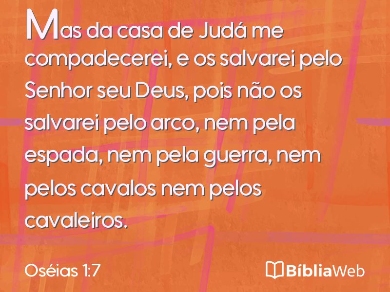 Oséias 1:7 em imagem para compartilhar