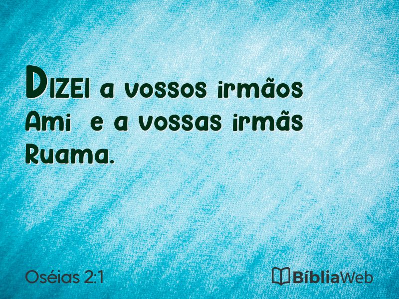 Oséias 2:1 em imagem para compartilhar
