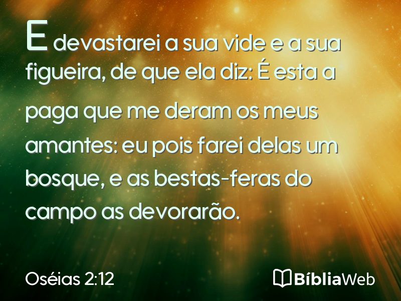 Oséias 2:12 em imagem para compartilhar