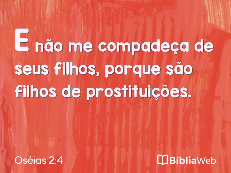 Oséias 2:4 em imagem para compartilhar