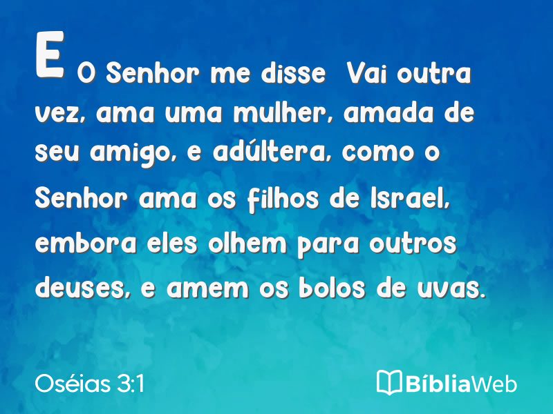 Oséias 3:1 em imagem para compartilhar
