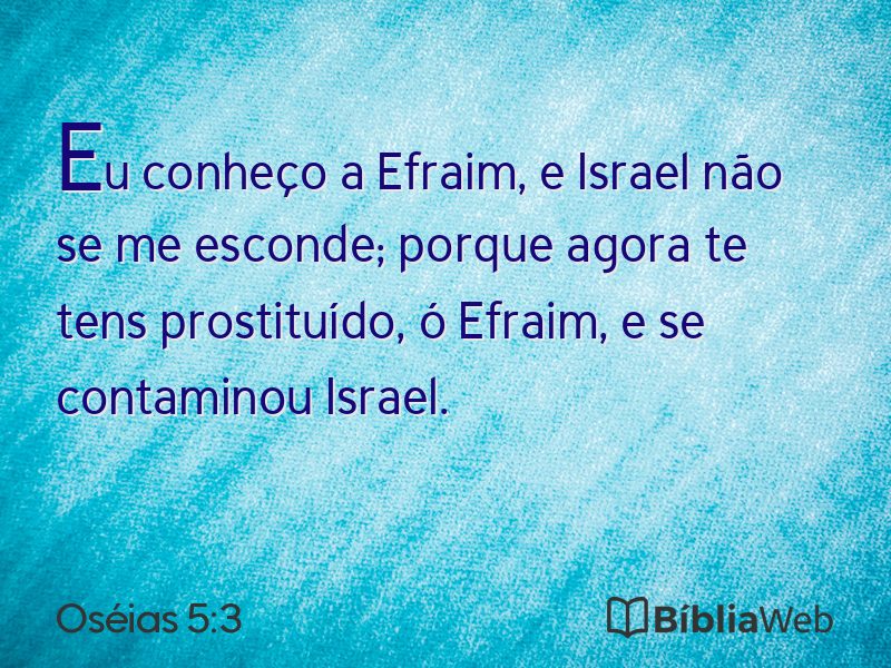Oséias 5:3 em imagem para compartilhar