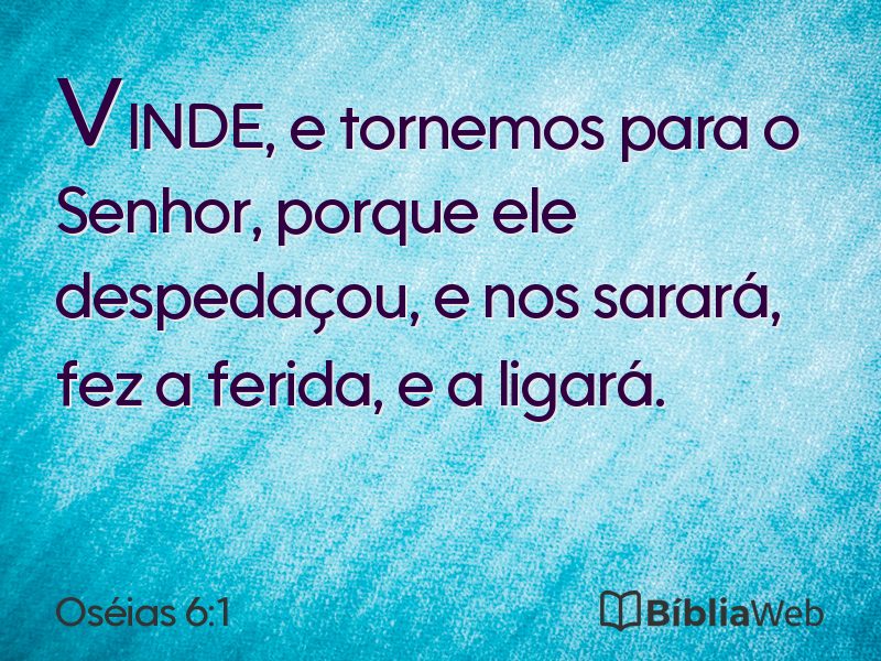 Oséias 6:1 em imagem para compartilhar