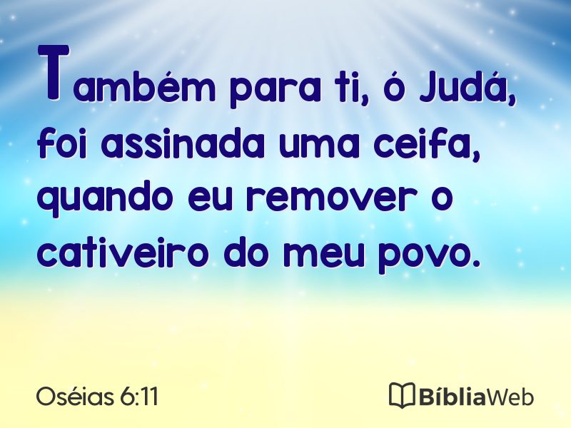 Oséias 6:11 em imagem para compartilhar