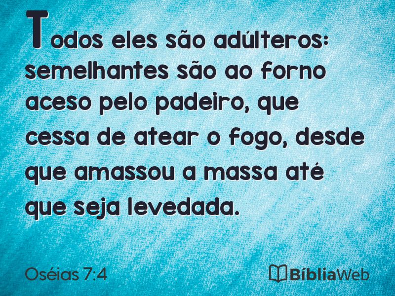 Oséias 7:4 em imagem para compartilhar