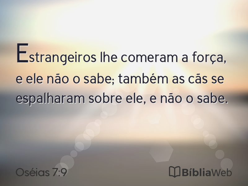 Oséias 7:9 em imagem para compartilhar