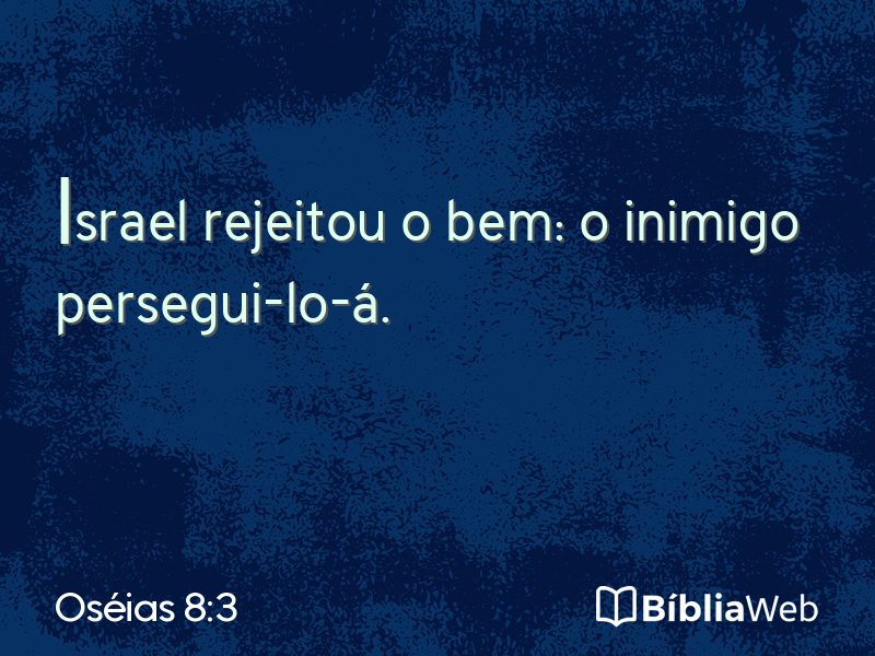 Oséias 8:3 em imagem para compartilhar