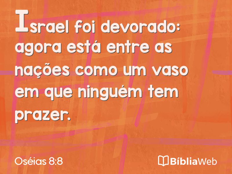 Oséias 8:8 em imagem para compartilhar
