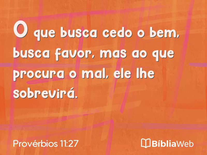 Provérbios 11:27 em imagem para compartilhar