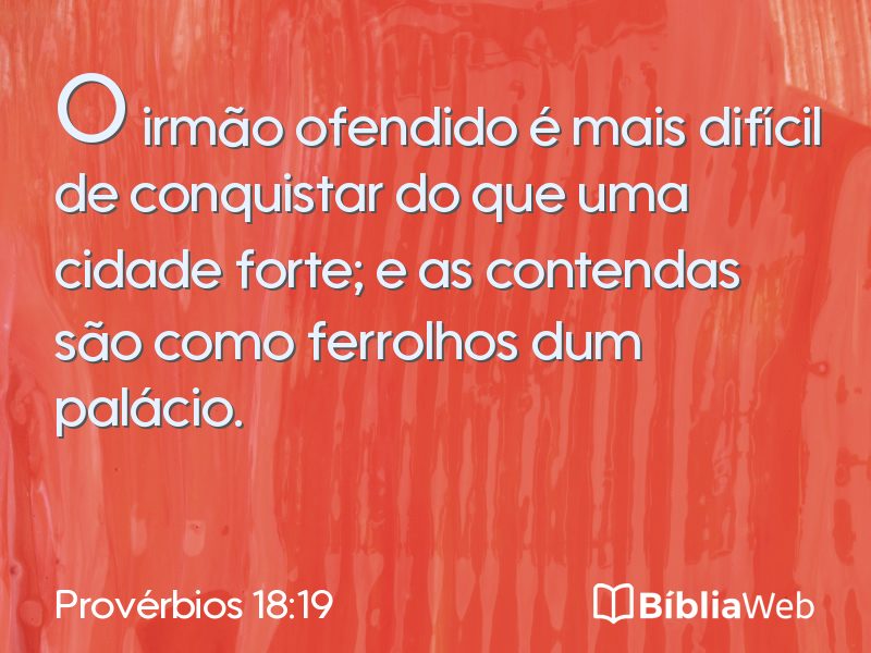 Provérbios 18:19 em imagem para compartilhar