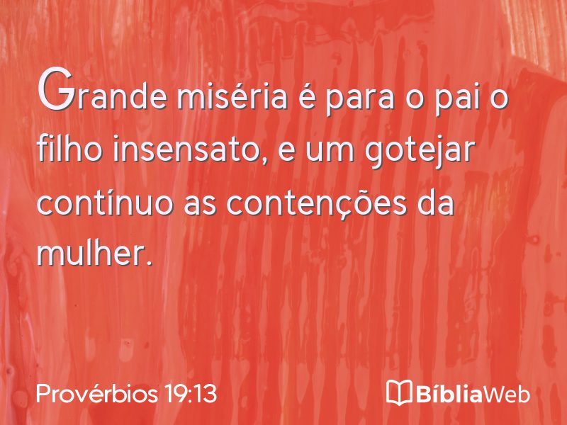 Provérbios 19:13 em imagem para compartilhar