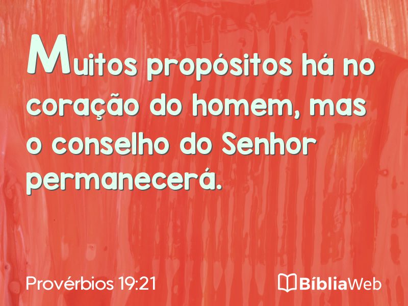 Provérbios 19:21 em imagem para compartilhar
