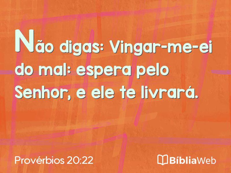 Provérbios 20:22 em imagem para compartilhar