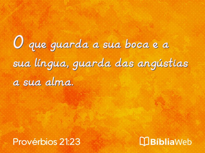 Provérbios 21:23 em imagem para compartilhar