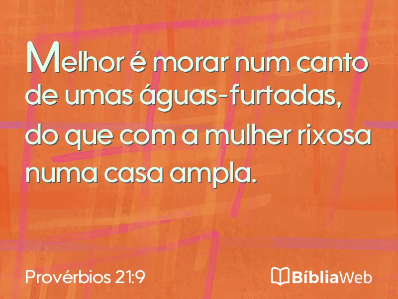 Provérbios 21:9 em imagem para compartilhar