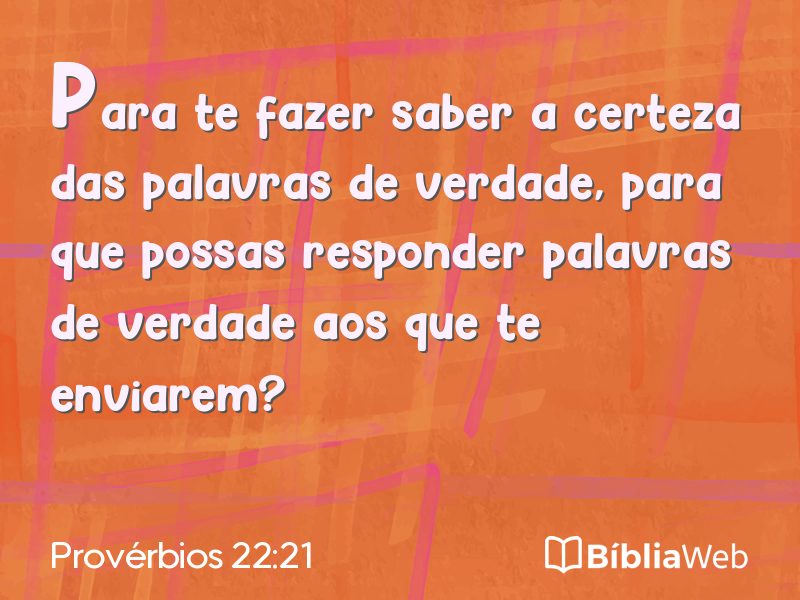 Provérbios 22:21 em imagem para compartilhar