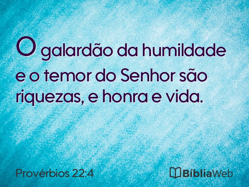 Provérbios 22:4 em imagem para compartilhar