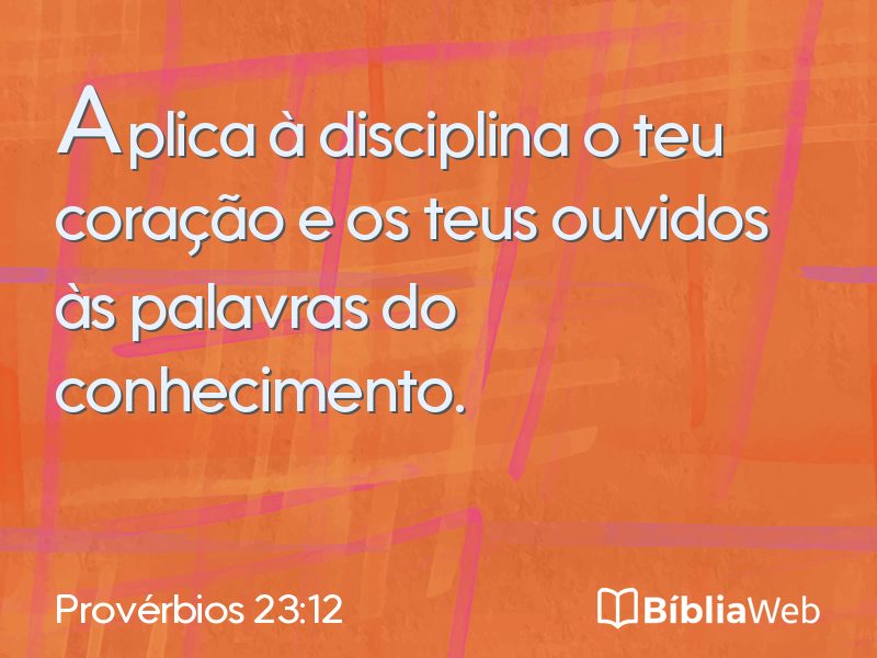 Provérbios 23:12 em imagem para compartilhar