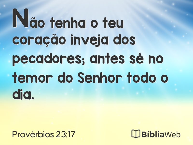 Provérbios 23:17 em imagem para compartilhar