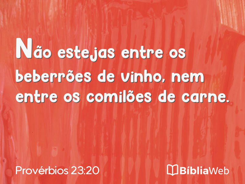 Provérbios 23:20 em imagem para compartilhar
