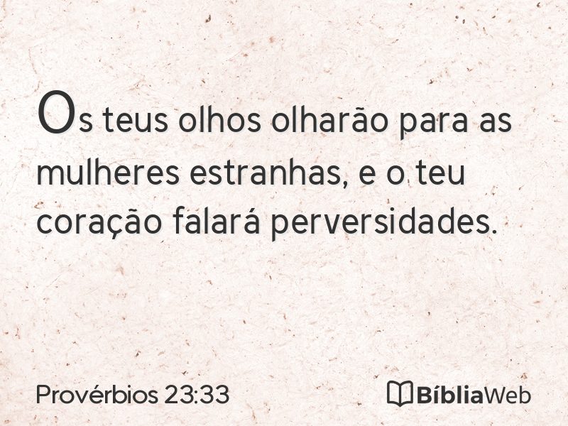 Provérbios 23:33 em imagem para compartilhar