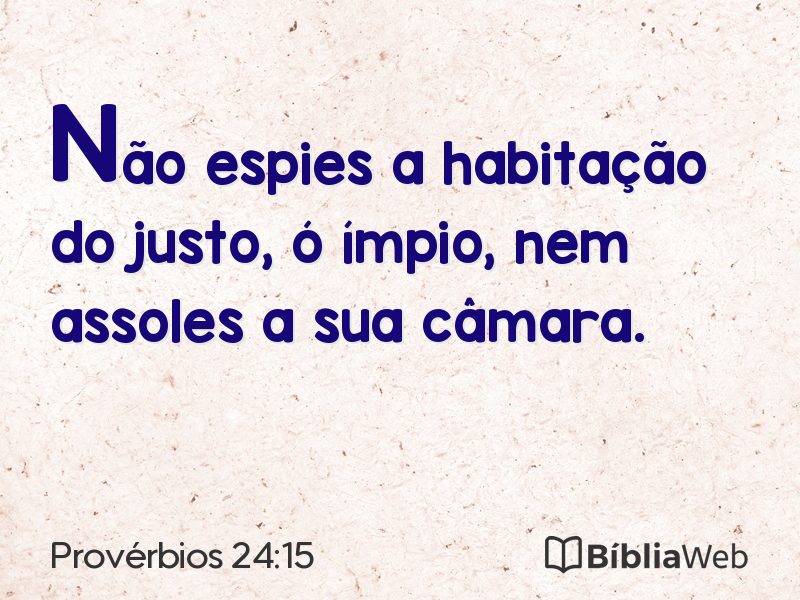 Provérbios 24:15 em imagem para compartilhar