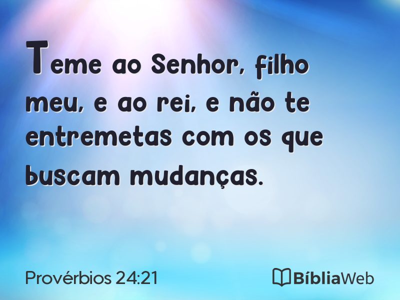 Provérbios 24:21 em imagem para compartilhar