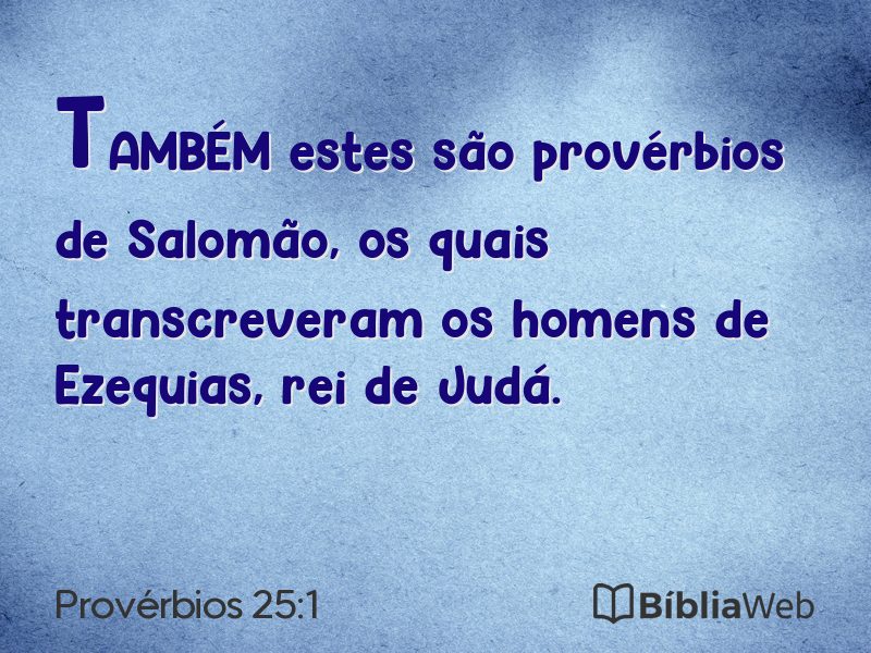 Provérbios 25:1 em imagem para compartilhar