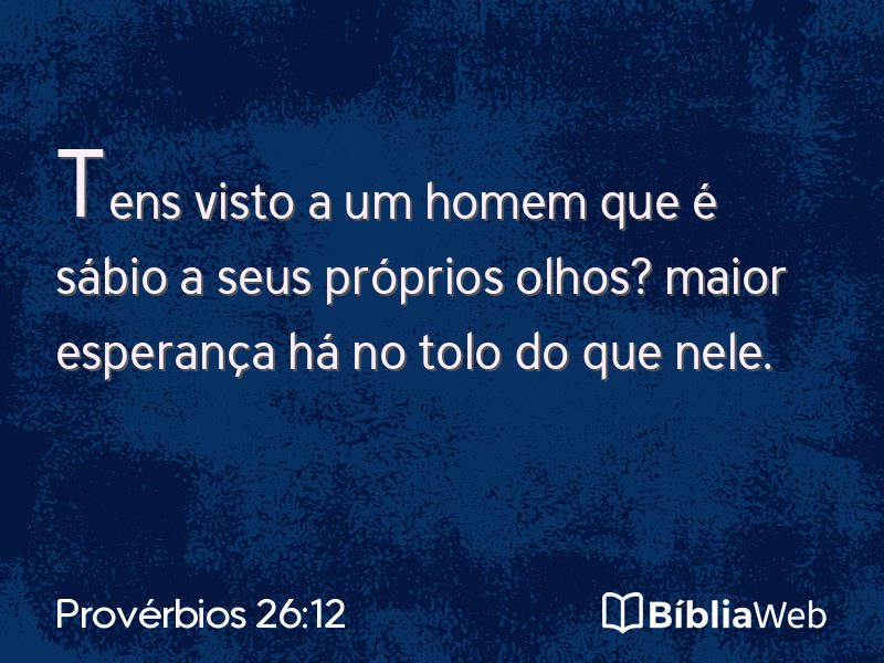 Provérbios 26:12 em imagem para compartilhar