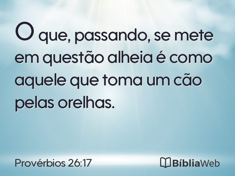 Provérbios 26:17 em imagem para compartilhar