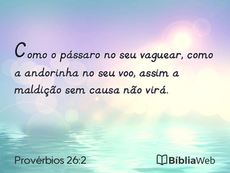 Provérbios 26:2 em imagem para compartilhar