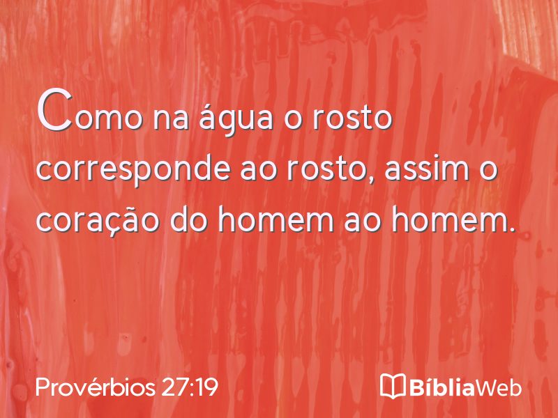 Provérbios 27:19 em imagem para compartilhar