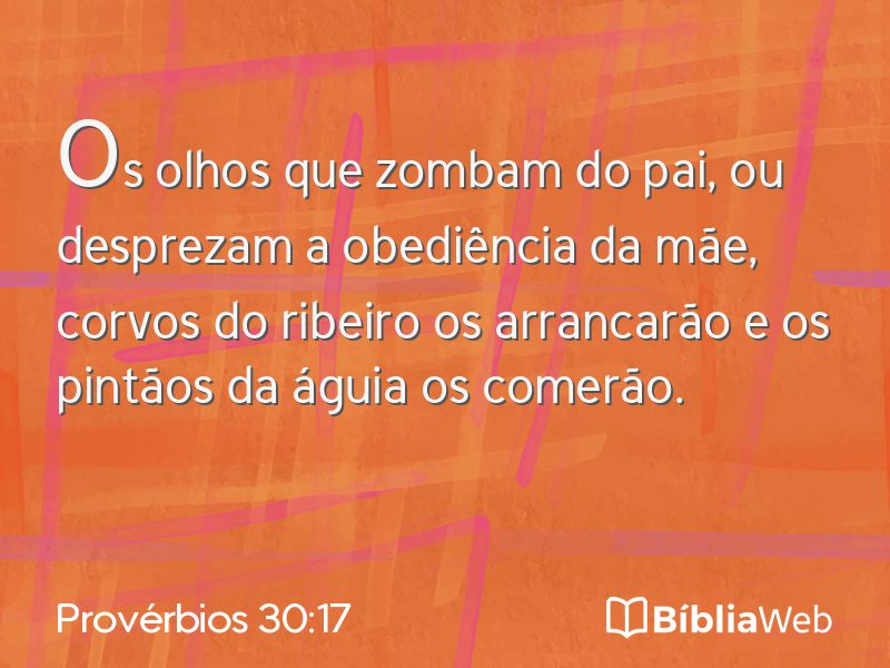 Provérbios 30:17 em imagem para compartilhar