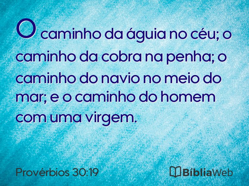 Provérbios 30:19 em imagem para compartilhar