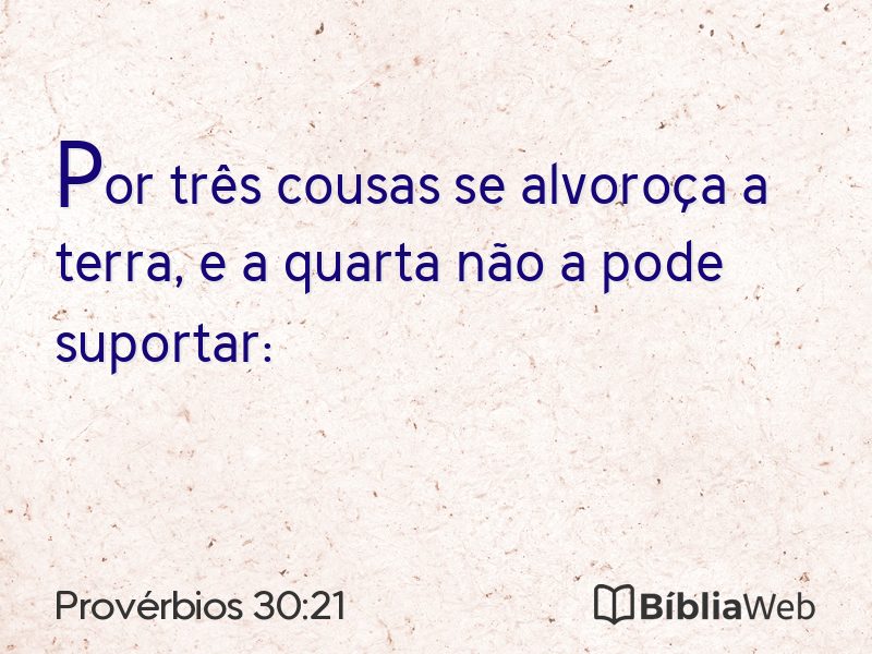 Provérbios 30:21 em imagem para compartilhar