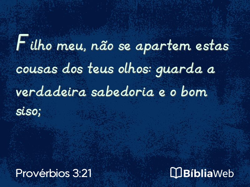 Provérbios 3:21 em imagem para compartilhar