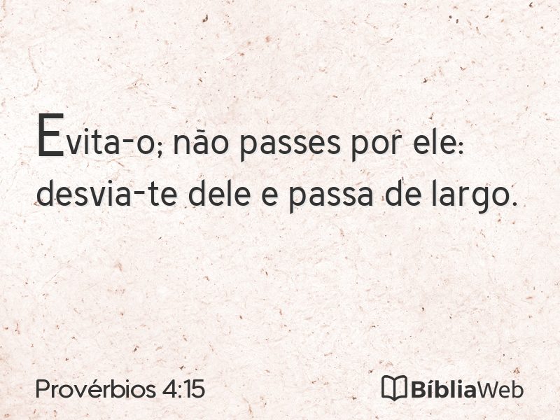 Provérbios 4:15 em imagem para compartilhar