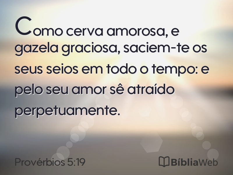 Provérbios 5:19 em imagem para compartilhar