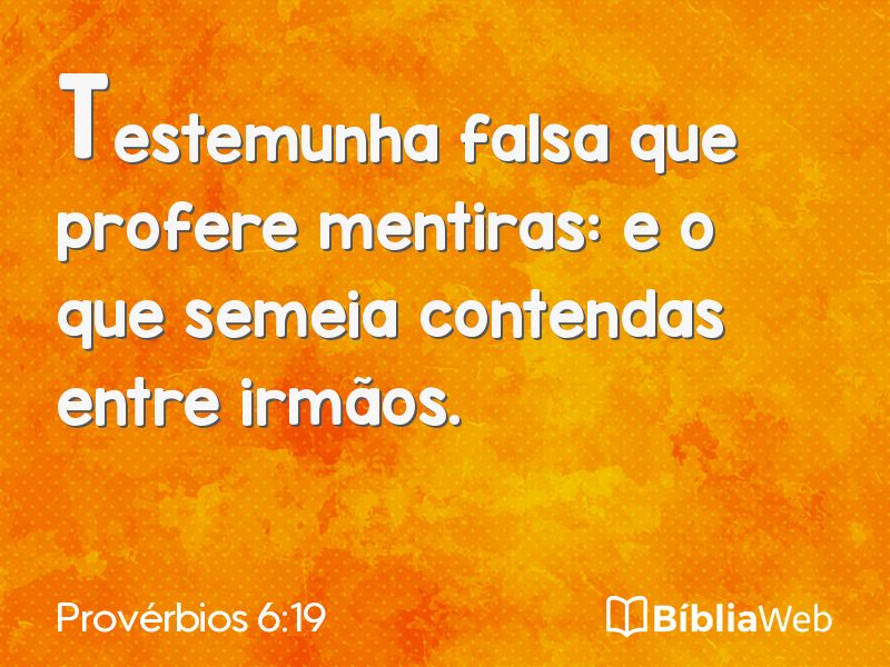 Provérbios 6:19 em imagem para compartilhar