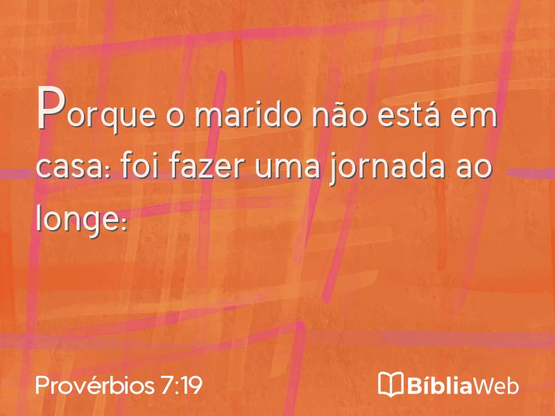 Provérbios 7:19 em imagem para compartilhar