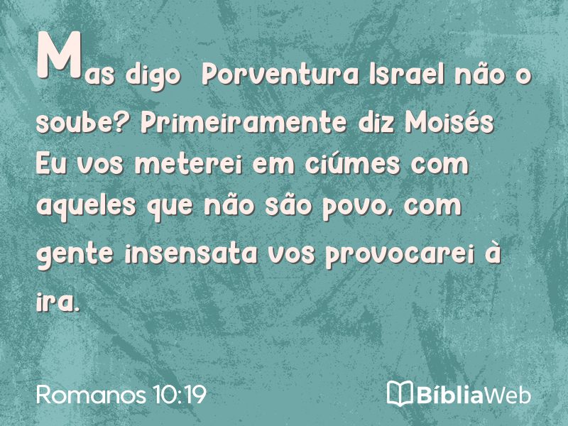 Romanos 10:19 em imagem para compartilhar