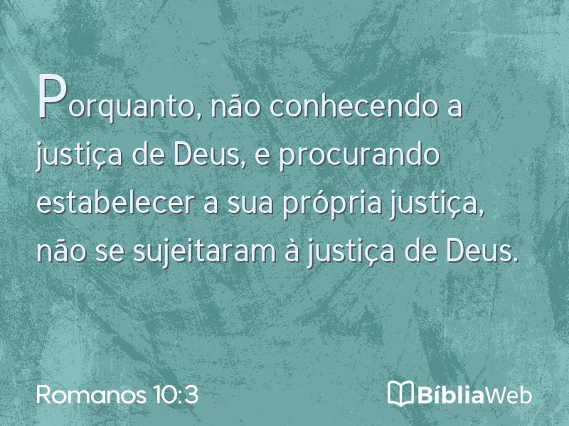 Romanos 10:3 em imagem para compartilhar