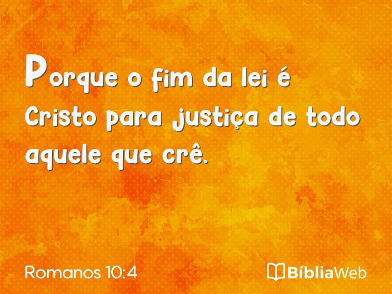 Romanos 10:4 em imagem para compartilhar